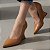 Scarpin Anabela Salto Geométrico Escultural Curvo Caramelo AVS 98.002C - Imagem 6