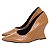 Scarpin Anabela Salto Geométrico Escultural Curvo Caramelo AVS 98.002C - Imagem 12