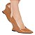 Scarpin Anabela Salto Geométrico Escultural Curvo Caramelo AVS 98.002C - Imagem 7