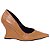 Scarpin Anabela Salto Geométrico Escultural Curvo Caramelo AVS 98.002C - Imagem 10