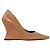 Scarpin Anabela Salto Geométrico Escultural Curvo Caramelo AVS 98.002C - Imagem 13