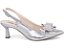Scarpin Slingback Salto Taça Laço Metalizado Prata Torricella AVS 24.030C - Imagem 7