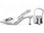 Scarpin Slingback Salto Taça Laço Metalizado Prata Torricella AVS 24.030C - Imagem 9
