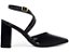 Sapato Scarpin Tira Cruzada Salto Bloco Grosso Verniz Preto Torricella AVS 125-1A - Imagem 9