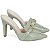 Sapato Scarpin Mule Salto Alto Napa Verde Torricella AVS 67055E - Imagem 5