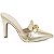 Sapato Scarpin Mule Salto Alto Napa Dourado Torricella AVS 67055D - Imagem 7