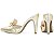 Sapato Scarpin Mule Salto Alto Napa Dourado Torricella AVS 67055D - Imagem 6