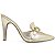 Sapato Scarpin Mule Salto Alto Napa Dourado Torricella AVS 67055D - Imagem 3