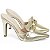 Sapato Scarpin Mule Salto Alto Napa Dourado Torricella AVS 67055D - Imagem 5