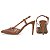 Sapato Scarpin Slingback Salto Alto Fino Caramelo SC0072B AVS - Imagem 12