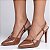 Sapato Scarpin Slingback Salto Alto Fino Caramelo SC0072B AVS - Imagem 6
