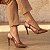 Sapato Scarpin Slingback Salto Alto Fino Caramelo SC0072B AVS - Imagem 3