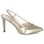 Sapato Scarpin Slingback Salto Alto Fino Dourado Champagne AVS SC0072D - Imagem 7