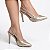 Sapato Scarpin Slingback Salto Alto Fino Dourado Champagne AVS SC0072D - Imagem 8
