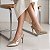 Sapato Scarpin Slingback Salto Alto Fino Dourado Champagne AVS SC0072D - Imagem 1