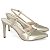 Sapato Scarpin Slingback Salto Alto Fino Dourado Champagne AVS SC0072D - Imagem 11