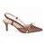 Sapato Scarpin Slingback Salto Médio Caramelo Ouro Torricella AVS 600.12G - Imagem 1