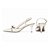 Sapato Scarpin Slingback Napa Off White Ouro Light Salto Fino Torricella AVS 600.12E - Imagem 2