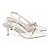 Sapato Scarpin Slingback Napa Off White Ouro Light Salto Fino Torricella AVS 600.12E - Imagem 4