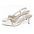 Sapato Scarpin Slingback Napa Off White Ouro Light Salto Fino Torricella AVS 600.12E - Imagem 3