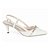 Sapato Scarpin Slingback Napa Off White Ouro Light Salto Fino Torricella AVS 600.12E - Imagem 1