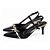 Sapato Scarpin Slingback Napa Preto Ouro Light Salto Fino Torricella AVS 600.12D - Imagem 3