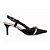 Sapato Scarpin Slingback Napa Preto Ouro Light Salto Fino Torricella AVS 600.12D - Imagem 5