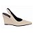 Scarpin Slingback Salto Anabela Corte V Bege Torricella AVS 99.056B - Imagem 1