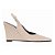 Scarpin Slingback Salto Anabela Corte V Bege Torricella AVS 99.056B - Imagem 5