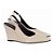 Scarpin Slingback Salto Anabela Corte V Bege Torricella AVS 99.056B - Imagem 4