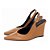 Scarpin Slingback Salto Anabela Corte V Caramelo Torricella AVS 99.056C - Imagem 3