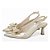 Scarpin Slingback Salto Taça Laço Metalizado Dourado Torricella AVS 24.030B - Imagem 3