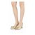 Scarpin Slingback Salto Taça Laço Metalizado Dourado Torricella AVS 24.030B - Imagem 7