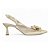 Scarpin Slingback Salto Taça Laço Metalizado Dourado Torricella AVS 24.030B - Imagem 5