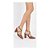 Sapato Scarpin Tira Cruzada Salto Bloco Grosso Verniz Caramelo Torricella AVS 125-1C - Imagem 8