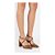 Sapato Scarpin Tira Cruzada Salto Bloco Grosso Verniz Caramelo Torricella AVS 125-1C - Imagem 7