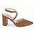 Sapato Scarpin Tira Cruzada Salto Bloco Grosso Verniz Caramelo Torricella AVS 125-1C - Imagem 1