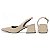 Sapato Scarpin Slingback Salto Bloco Baixo Bege Torricella AVS 27.110B - Imagem 9