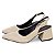 Sapato Scarpin Slingback Salto Bloco Baixo Bege Torricella AVS 27.110B - Imagem 5