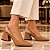 Sapato Scarpin Slingback Salto Bloco Baixo Caramelo Torricella AVS 27.110C - Imagem 2