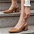 Sapato Scarpin Slingback Salto Bloco Baixo Caramelo Torricella AVS 27.110C - Imagem 15