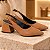 Sapato Scarpin Slingback Salto Bloco Baixo Caramelo Torricella AVS 27.110C - Imagem 3