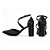 Sapato Scarpin Tira Cruzada Salto Grosso Preto Torricella AVS SC0067A - Imagem 2