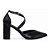Sapato Scarpin Tira Cruzada Salto Grosso Preto Torricella AVS SC0067A - Imagem 5