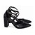 Sapato Scarpin Tira Cruzada Salto Grosso Preto Torricella AVS SC0067A - Imagem 4