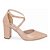 Sapato Scarpin Tira Cruzada Salto Grosso Nude Rosado Torricella AVS SC0067B - Imagem 1
