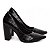 Sapato Scarpin Feminino Torricella Salto Grosso Textura Napa Preto AVS 65-18A - Imagem 5