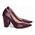 Sapato Scarpin Feminino Torricella Salto Grosso Textura Croco Napa Bordô Marsala AVS 65-18H - Imagem 4
