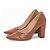 Sapato Scarpin Feminino Torricella Salto Grosso Textura Croco Napa Caramelo AVS 65-18I - Imagem 3