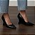 Scarpin Anabela Salto Geométrico Escultural Curvo Preto AVS 98.002A - Imagem 7